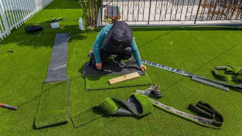 artificial grass project in Arlington